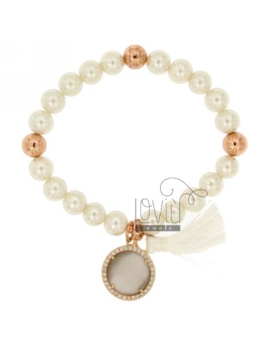 Bangle bracelet pearl 8 mm...