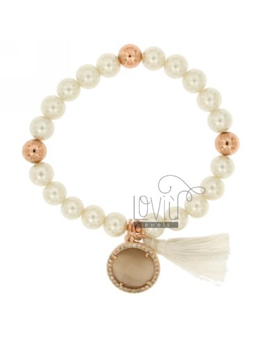 Elastic bracelet of pearls...
