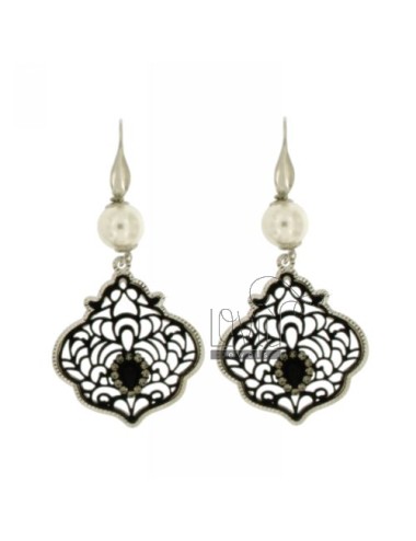 Lace and 90 cm earrings...