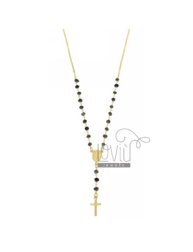 Rosary necklace 45 cm with...