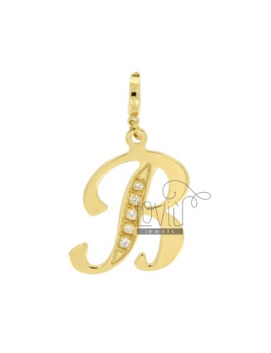 Charm letter b in silver...