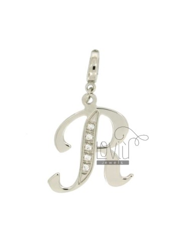 Charm letter r silver...