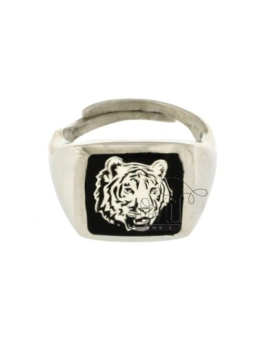 Mens ring with tiger...
