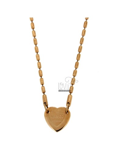 Collier cuore mm 20x21 in...