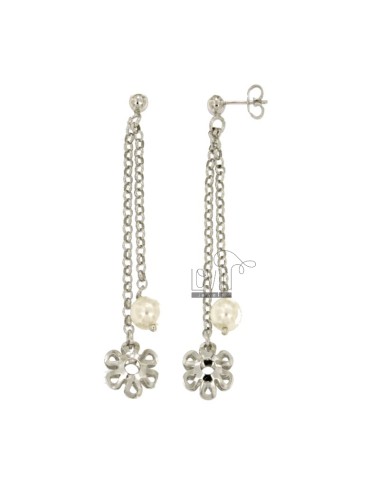 Rolo pendant earrings with...