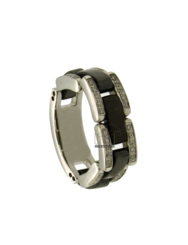 Stainless steel ribbed ring...