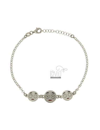 Rolo bracelet with 3...