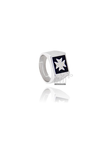 Square ring with cross of...