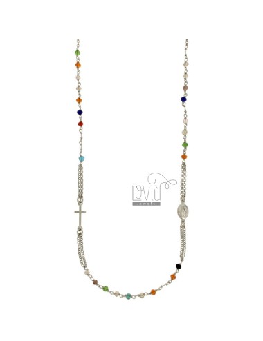 Rolo chain rosary necklace...