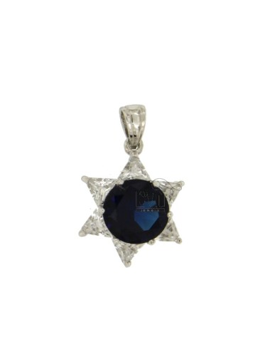 Charm star with blue stone...
