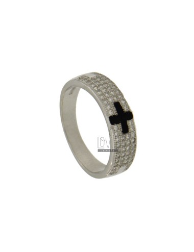 Ring tie with cross in...