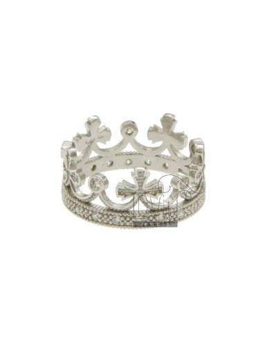 Corona ring in silver...