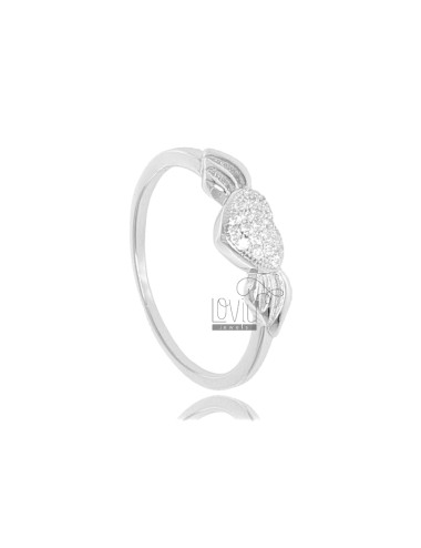 Heart ring with wings in...