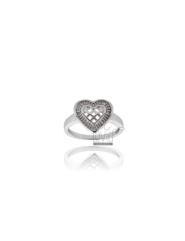 Heart ring in silver...