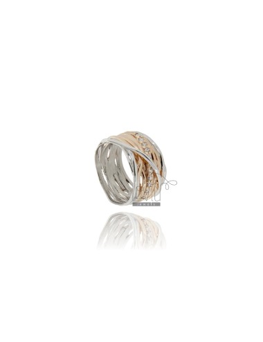 Bicolor ring in two-tone...
