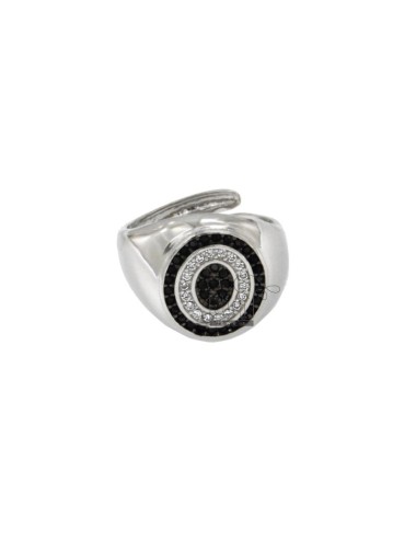 Pinky ring 13x11 mm oval...