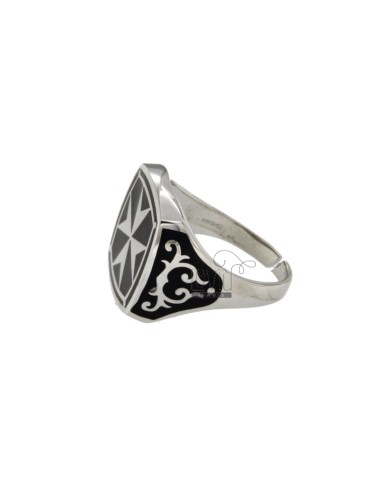 Ring 17x17 mm square with...