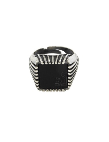 Square ring 17x17 mm silver...