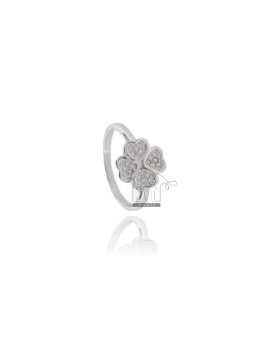 Four leaf clover ring in...