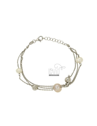 Cable armband mit beads und...