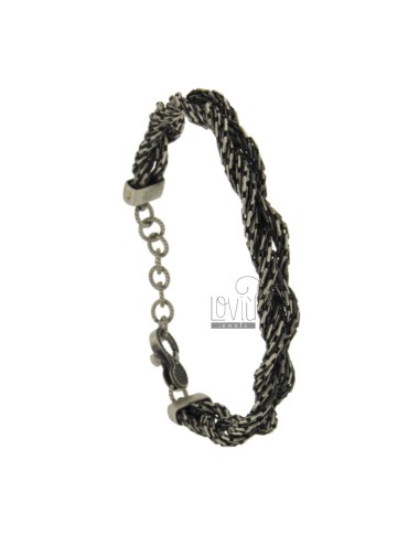 Snake bracelet braid silver...