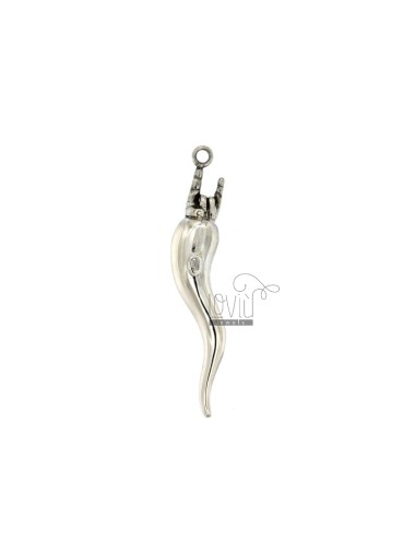 Horn pendant 65x13 mm with...