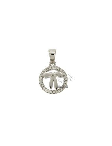 Pendant 12 mm round with...