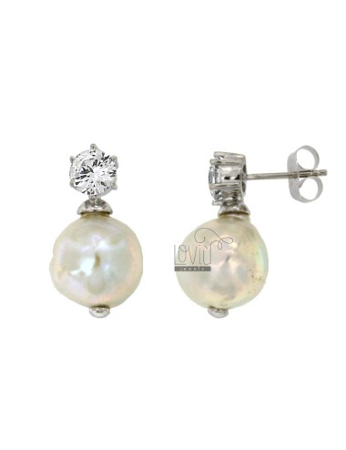 Earrings pearl baroque...
