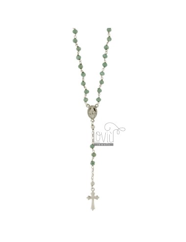 Collana rosario con pietre...