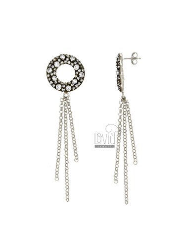 Pendent earrings with...