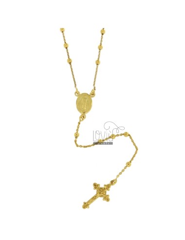 Rosary cable necklace with...