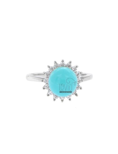 Ring with ball in turquoise...