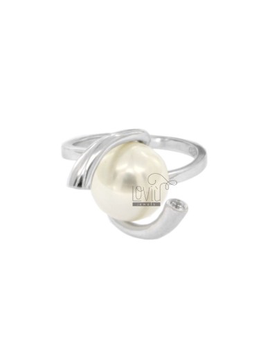 Ring with pearl 12 mm...