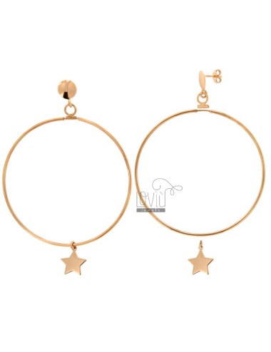 Earrings with circle mm 55...