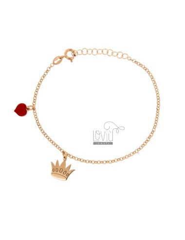Rolo bracelet with crown...