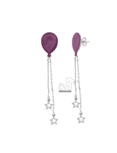 Earrings balloon with...
