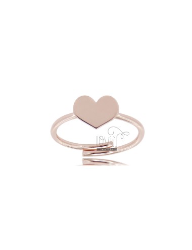 Wire ring with heart in...