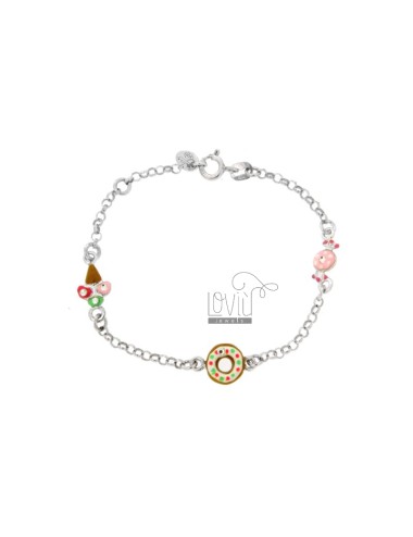 Rolo bracelet with candy...