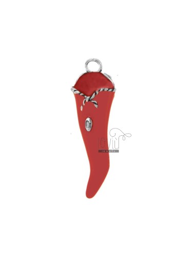 Horn pendant mm 43x14 with...
