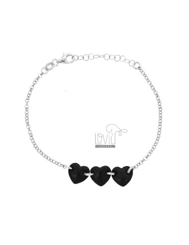 Rolo bracelet with hearts...