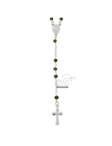 Collana rosario con pietre...