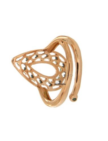 Ring with drop effect lace...