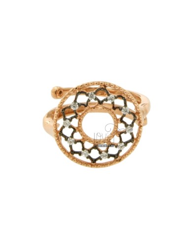 Ring with lace effect in...