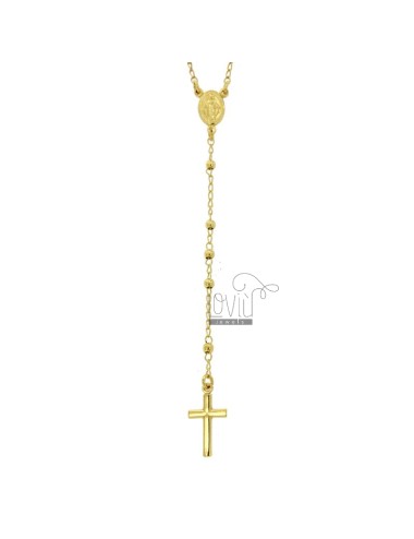Rosary necklace with smooth...
