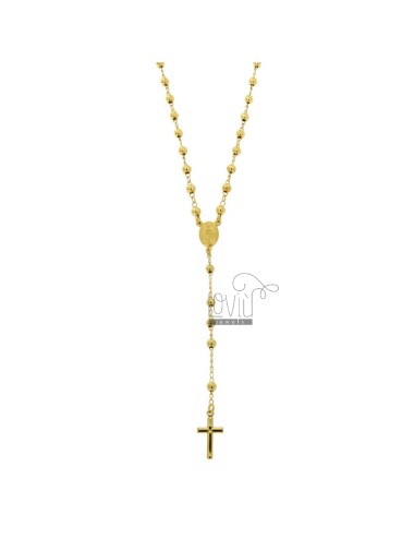 Rosary necklace with smooth...