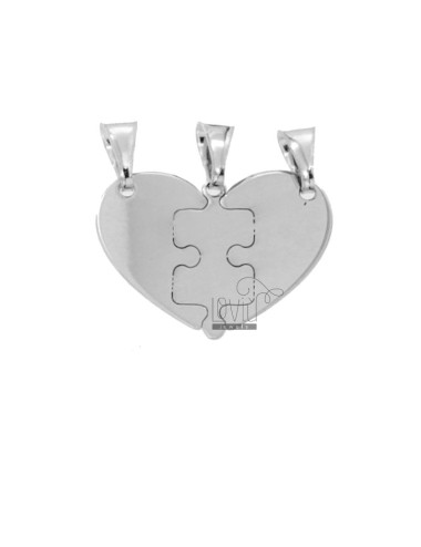 Pendant heart and puzzle...