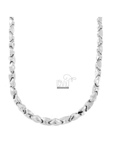 Mens segment necklace 50 cm...