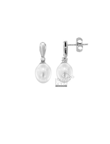Earrings with baroque pearl...