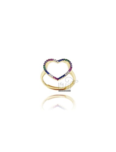 Contour ring heart in...