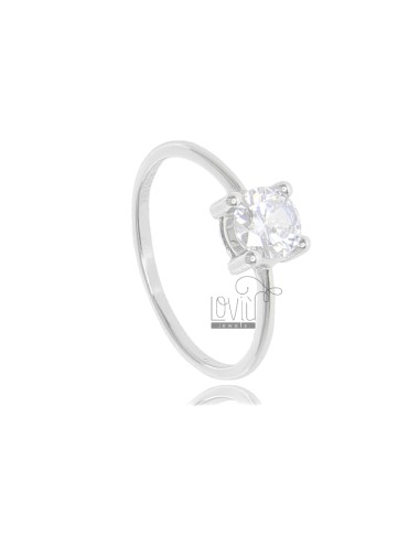Solitaire ring in silber...